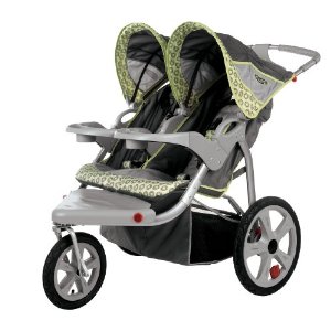 Instep Safari Swivel Wheel Double Stroller